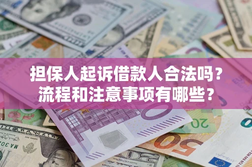 北京担保人起诉借款人合法吗？流程和注意事项有哪些？