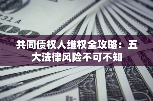 北京共同债权人维权全攻略：五大法律风险不可不知