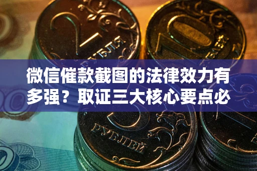 北京微信催款截图的法律效力有多强？取证三大核心要点必须知道！