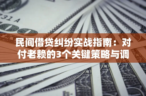北京民间借贷纠纷实战指南：对付老赖的3个关键策略与调解盲区解析