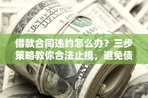 北京借款合同违约怎么办？三步策略教你合法止损，避免债务危机升级