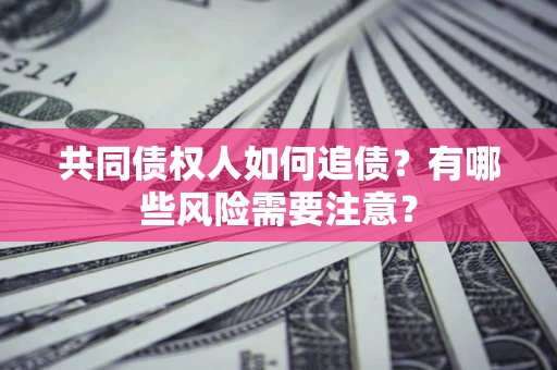 北京共同债权人如何追债？有哪些风险需要注意？