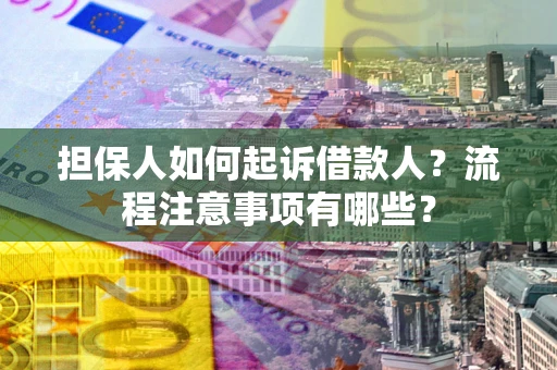 北京担保人如何起诉借款人？流程注意事项有哪些？